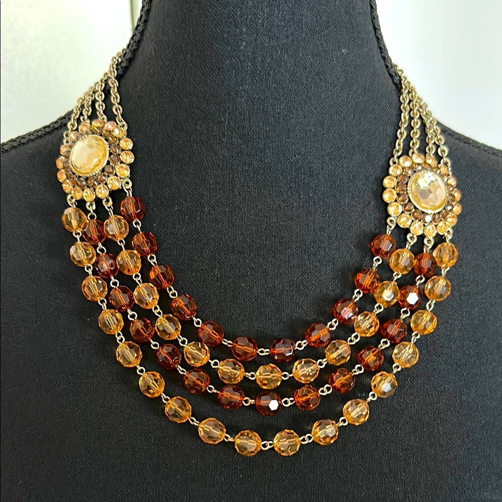 Robert Rose Lucite Bib Necklace